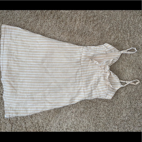 tan Striped Dress - Picture 1 of 2